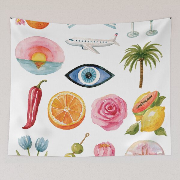 Item preview, Tropical Whimsy Collage Adventure designed and sold by Venon28.