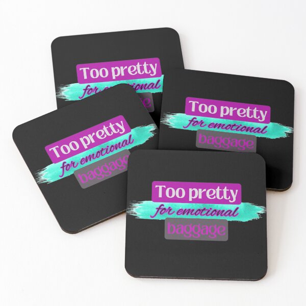 Item preview, Too pretty for emotional baggage - Too pretty for emotional baggage designed and sold by Out of Toxic Studio.
