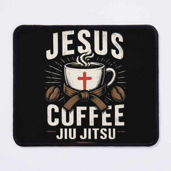 Item preview, Jesus Coffee Jiu Jitsu Christian Faith designed and sold by OlakunleOloroz.