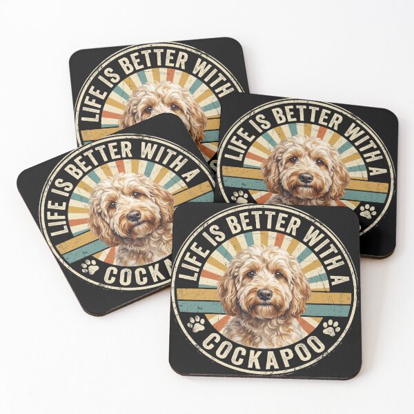 Item preview, Life Is Better With A Cockapoo Retro Shirt designed and sold by TeNovaStudio ⭐⭐⭐⭐⭐.