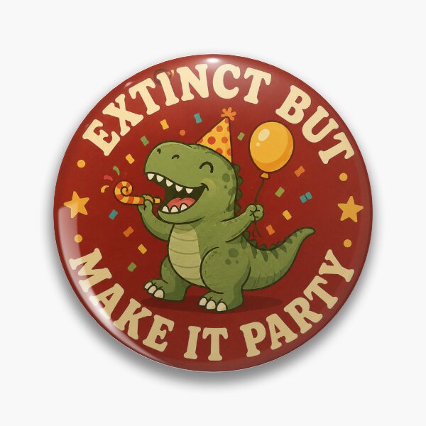 Item preview, Extinct But Make It Party Dinosaur designed and sold by InkPixell.
