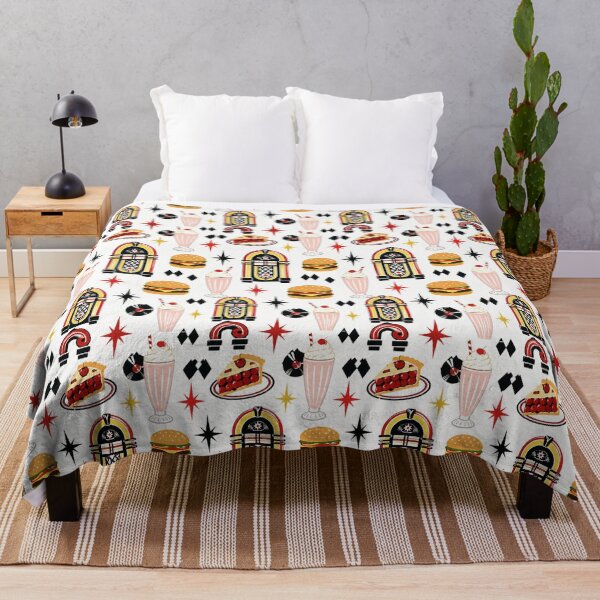 Item preview, Estampado sin costuras estilo restaurante retro americano designed and sold by Inkworksbyshery.