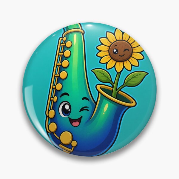 Item preview, Saxophone with Sunflower designed and sold by Void-craft.