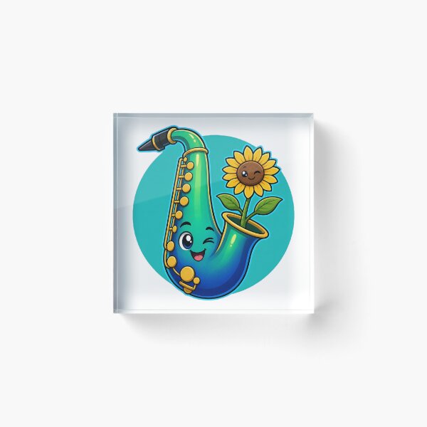 Item preview, Saxophone with Sunflower designed and sold by Void-craft.