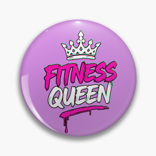 Item preview, Fitness Queen Corona Gym Motivation Pink Grunge designed and sold by AstronautMerch.