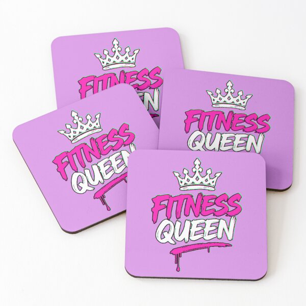 Item preview, Fitness Queen Corona Gym Motivation Pink Grunge designed and sold by AstronautMerch.