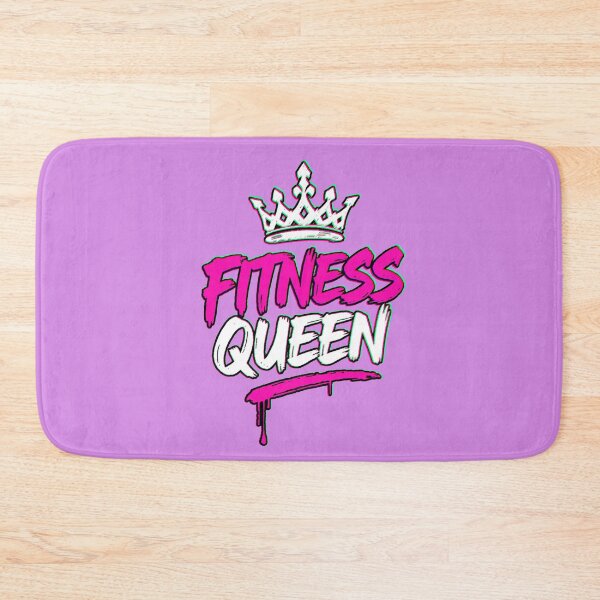 Item preview, Fitness Queen Corona Gym Motivacion Rosa Grunge designed and sold by AstronautMerch.