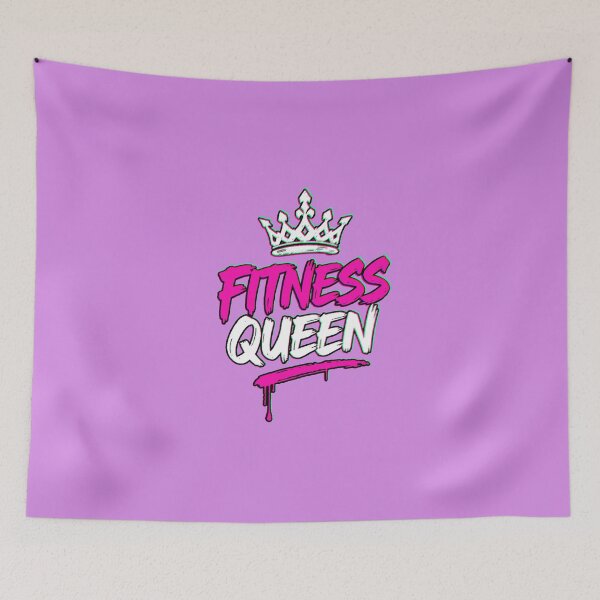 Item preview, Fitness Queen Corona Gym Motivation Pink Grunge designed and sold by AstronautMerch.