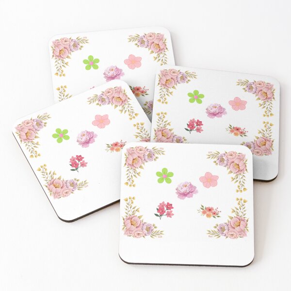 Item preview, Pastel Floral Border and Elements Sticker Pack designed and sold by simranart111.
