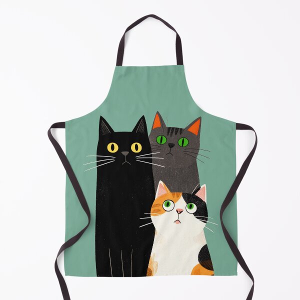 Item preview, Three Cute Cats in a Whimsical Style  designed and sold by hinomaru.