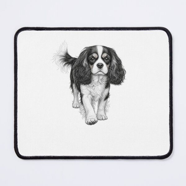 Item preview, Cavalier King Charles Spaniel Dog Art designed and sold by AntiqueImages.