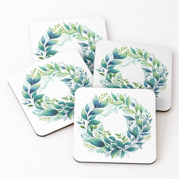 Item preview, Circular Leaf Design Watercolour Style designed and sold by *~*MagicCorner*~*.