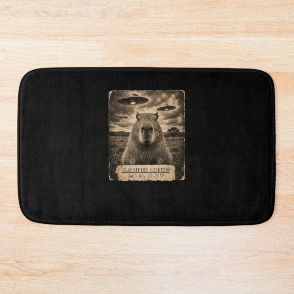 Item preview, Capybara UFO Classified Sighting – Funny Paranormal Alien Humor Design designed and sold by PosiMCreations.