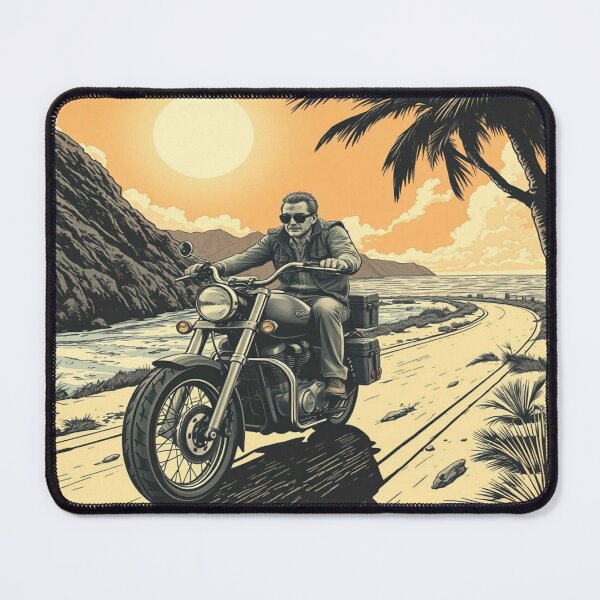 Item preview, Coastal Freedom Ride in Peter Max Sunset Vibes designed and sold by FotoworldEdel.
