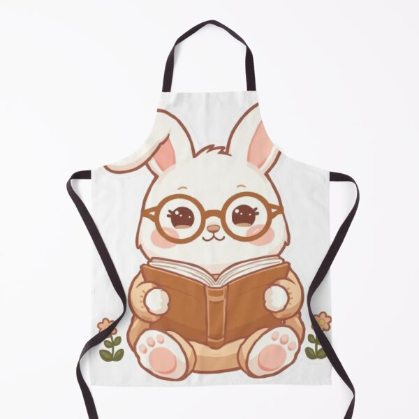 Item preview, Kawaii Book Bunny Sticker | Cute Chibi Rabbit Reading designed and sold by Stylestickers55.