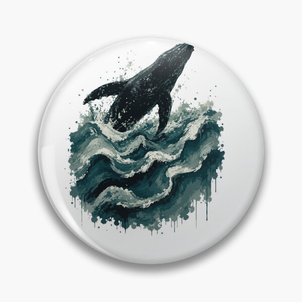 Item preview, Whale art painting designed and sold by BRROOLY.