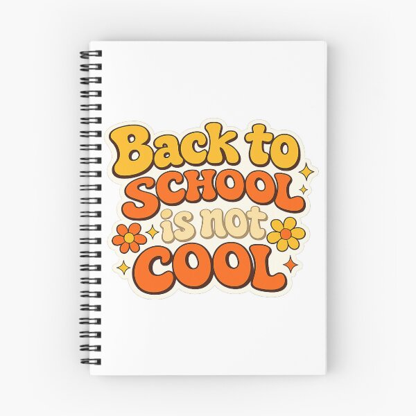 Item preview, Back to School Is Not Cool Retro Groovy Sticker  Funny School Quote designed and sold by SpaceConcept.