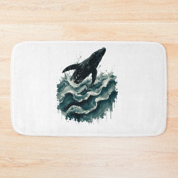 Item preview, Whale art painting designed and sold by BRROOLY.