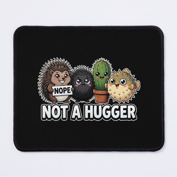 Item preview, Not a Hugger Prickly Animals Funny Design designed and sold by TshirtsOnline-.