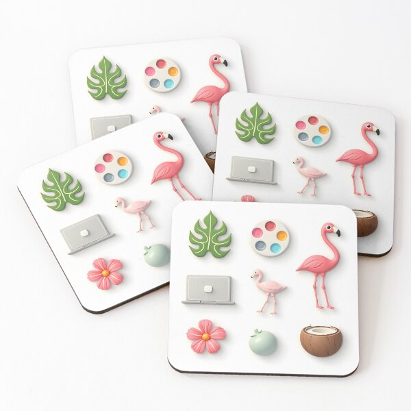 Item preview, Tropical Summer Vibe 3D Elements designed and sold by Luna-Flow.