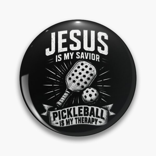 Item preview, Jesus is My Savior Pickleball is My Therapy Christian designed and sold by OlakunleOloroz.