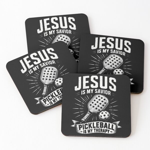 Item preview, Jesus is My Savior Pickleball is My Therapy Christian designed and sold by OlakunleOloroz.