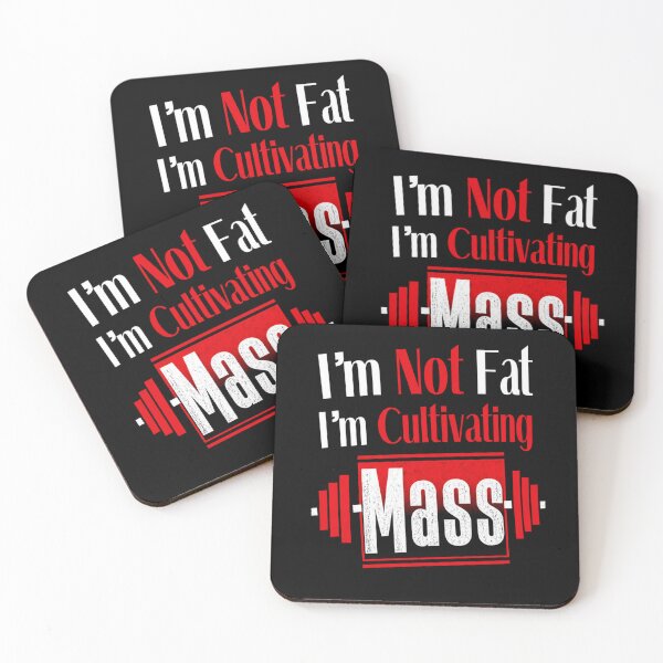 Item preview, Funny Gym I'm Not Fat I'm Cultivating Mass Workout Quote designed and sold by Digistore1221.