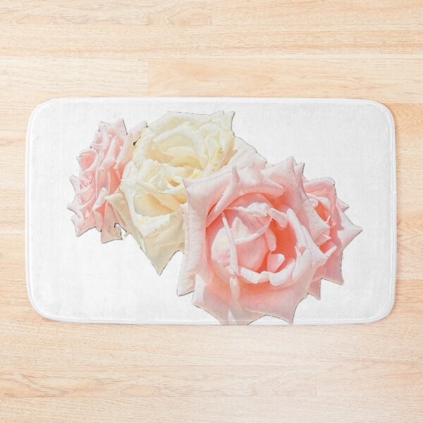 Item preview, Isolated Pink and Cream Roses Flower Graphic designed and sold by BalkanBloom.