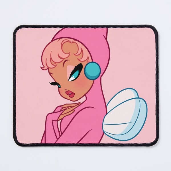 Item preview, Retro Pink Fairy Cartoon Illustration designed and sold by minbadesign.