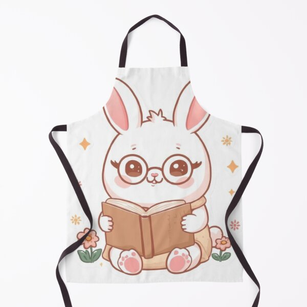 Item preview, Cute Bunny Reading a Book | Kawaii Rabbit Sticker  designed and sold by Stylestickers55.