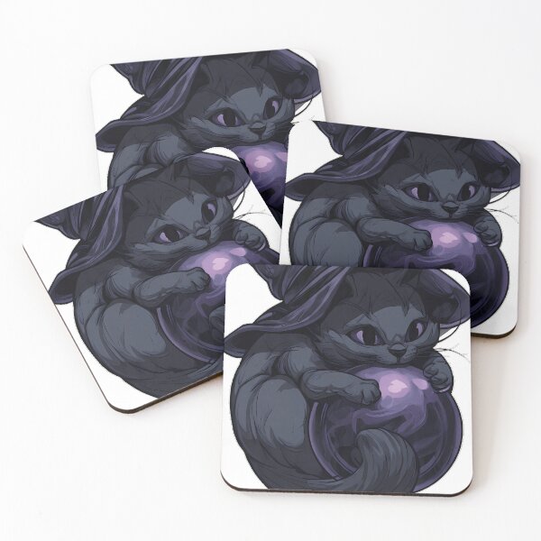 Item preview, Psychic Black Cat Crystal designed and sold by IllumeInk.