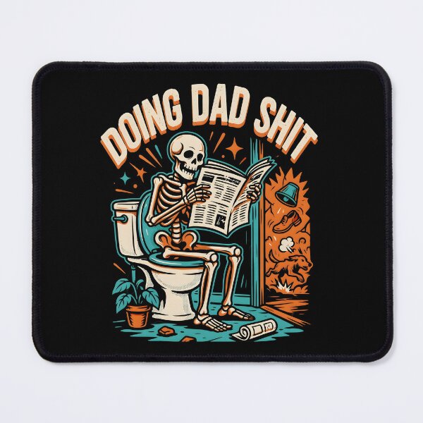 Item preview, Doing Dad Shit Skeleton Toilet Dad Meme designed and sold by Redgiant87x.
