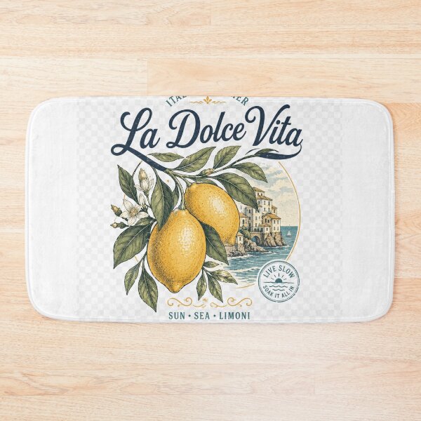 Item preview, La Dolce Vita Vintage Italian Summer - Retro Lemon Amalfi Coast Poster designed and sold by NinaVibeStudio.