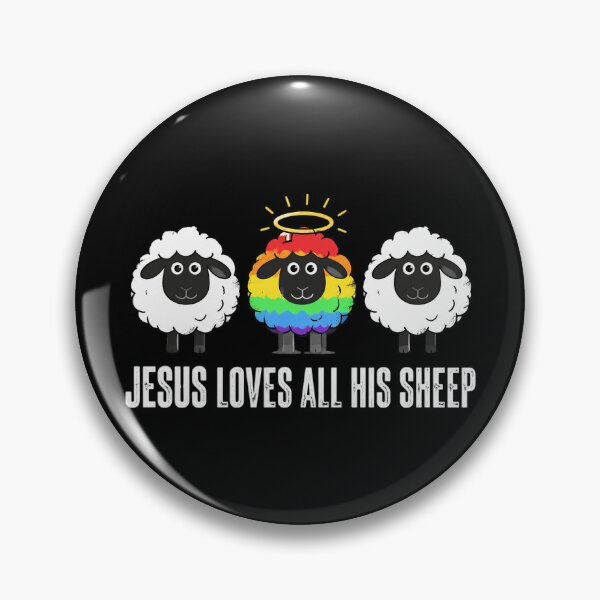 Item preview, Jesus Loves All His Sheep LGBTQ Christian Faith Pride Ally designed and sold by OlakunleOloroz.
