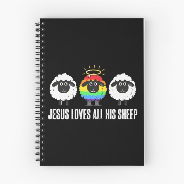 Item preview, Jesus Loves All His Sheep LGBTQ Christian Faith Pride Ally designed and sold by OlakunleOloroz.