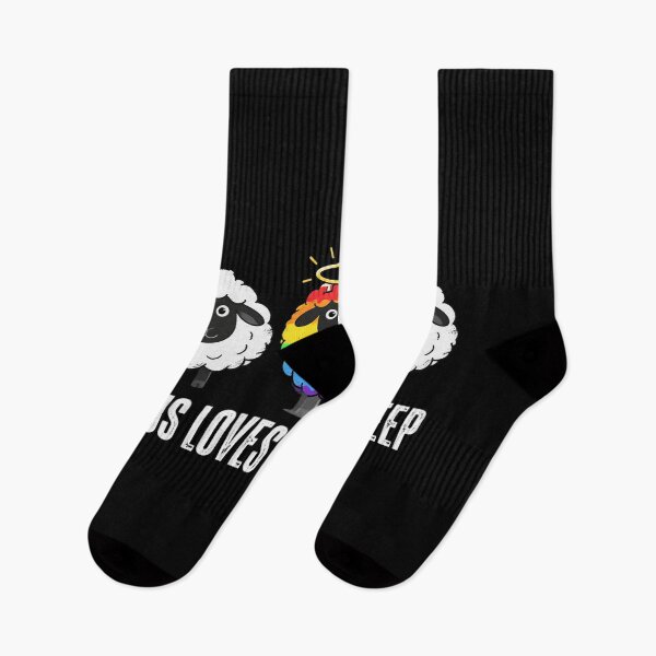 Item preview, Jesus Loves All His Sheep LGBTQ Christian Faith Pride Ally designed and sold by OlakunleOloroz.