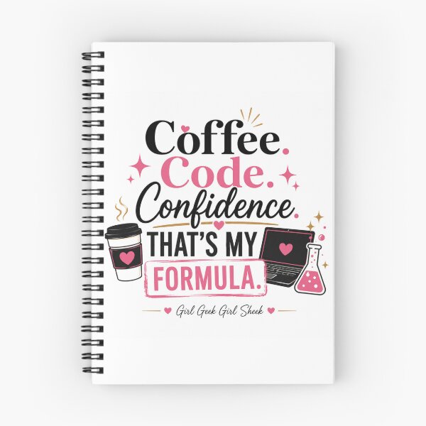 Item preview, Coffee Code Confidence That’s My Formula Girl Geek Design designed and sold by Girl Geek Girl Sheek.