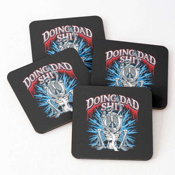 Item preview, Doing Dad Shit Skeleton Toilet Funny Busy Dad Joke designed and sold by Redgiant87x.