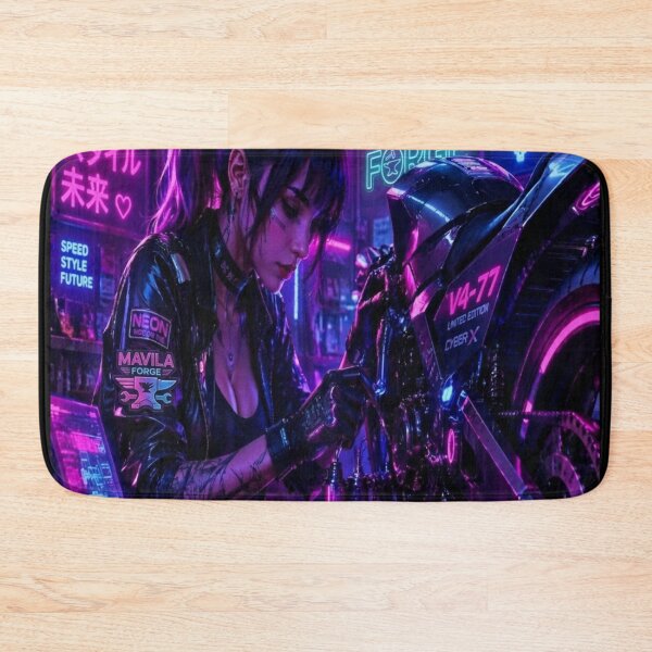Item preview, Mavila Forge Neon Cyberpunk Tokyo Ride designed and sold by JMAVILA ART.