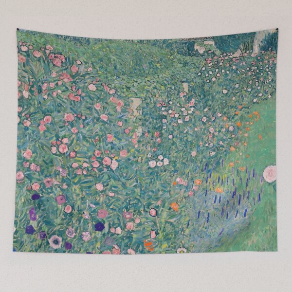 Item preview, Italian Garden With Pink Roses designed and sold by artofuniverse.