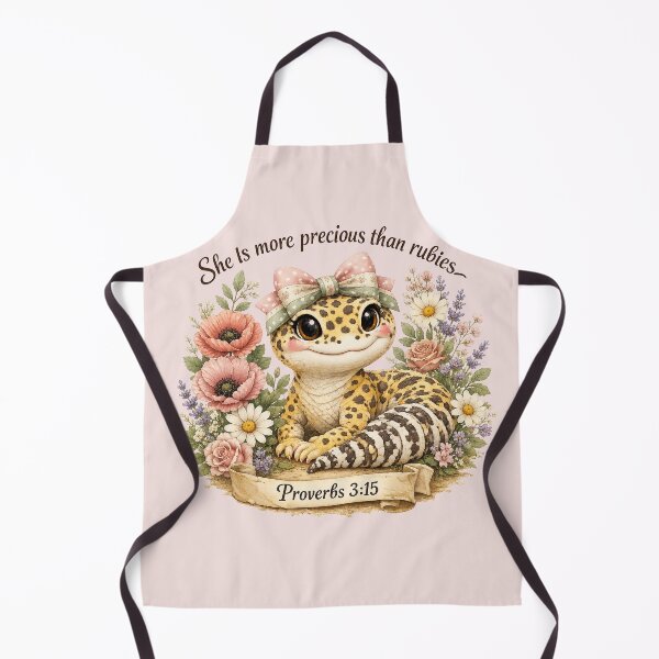 Item preview, Proverbs 3:15 Bible Verse Leopard Gecko designed and sold by Weirdwildco69.