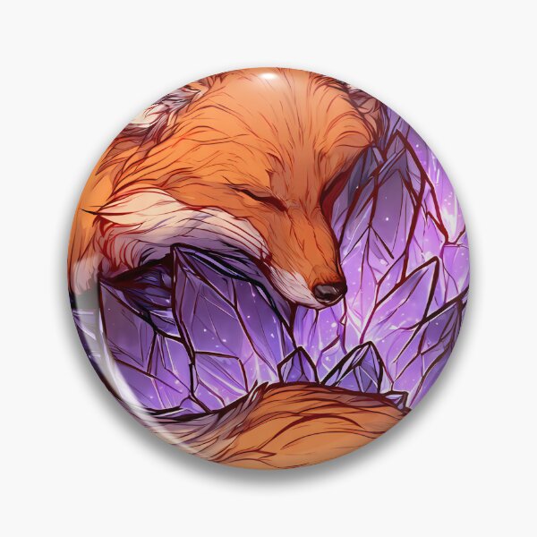 Item preview, Crystal Gazer Fox Amethyst designed and sold by IllumeInk.