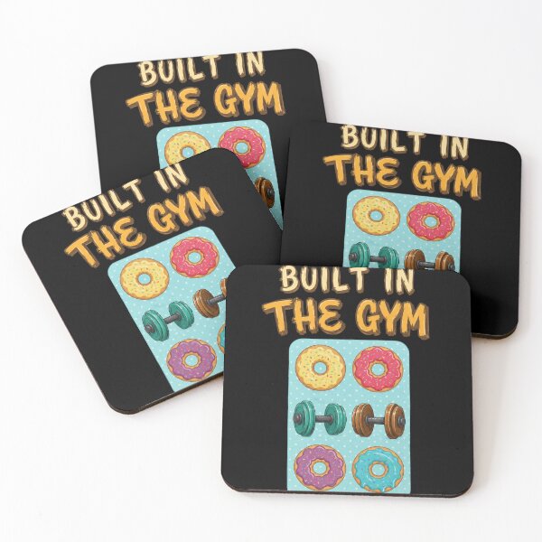 Item preview, Funny Gym Built In The Gym Donuts Workout Quote Fitness Gift designed and sold by Digistore1221.