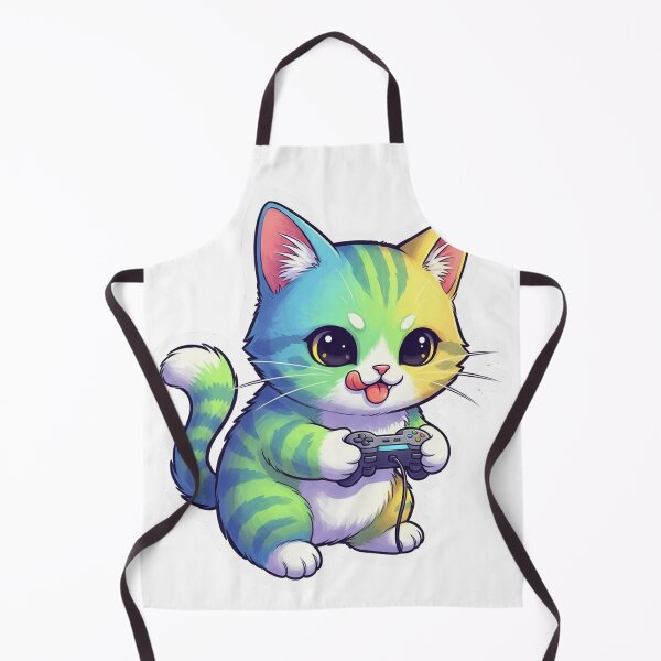 Item preview, Cute kitten playing video games designed and sold by D4NC1G3R.