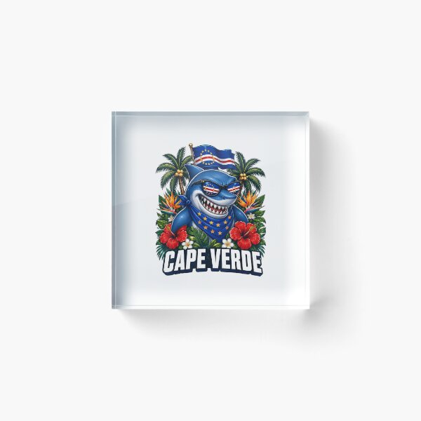 Item preview, Cape Verde Flag Shark Cape Verdean Roots Cabo Verde Tropical Summer designed and sold by kienoy.