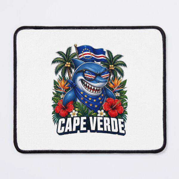 Item preview, Cape Verde Flag Shark Cape Verdean Roots Cabo Verde Tropical Summer designed and sold by kienoy.