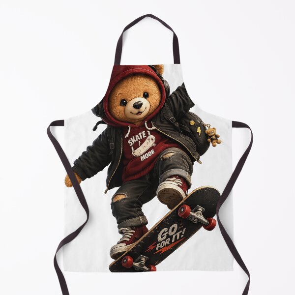 Item preview, Cute Teddy Bear on Skateboard | Kawaii Skater Bear Street Style Design designed and sold by VasiArtLab.