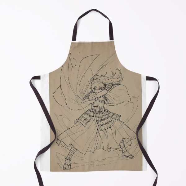 Item preview, Art - Manga Warrior in Japanese Armor, Ink and Fantasy Illustration designed and sold by AnimeShin.