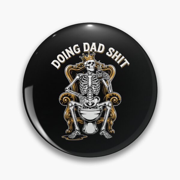 Item preview, Doing Dad Shit Skeleton Toilet for Dad Meme Fans designed and sold by Redgiant87x.
