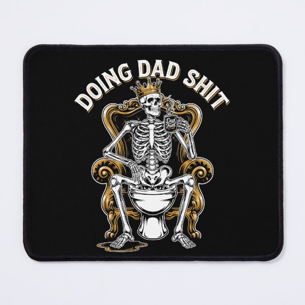 Item preview, Doing Dad Shit Skeleton Toilet for Dad Meme Fans designed and sold by Redgiant87x.